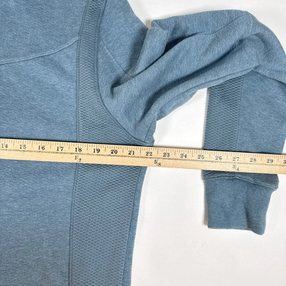 Jordan Hoodie Mens Large Blue Full Zip Textured Panels Athleisure Sporty